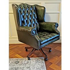 Chesterfield bureaustoel President swivel antique green