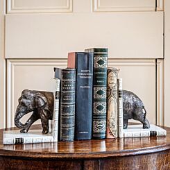 Elephant halves bookends