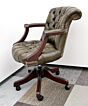 Admiral swivel chair, Antique olive,mahonie