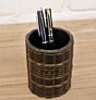 pen and pencil pot in black