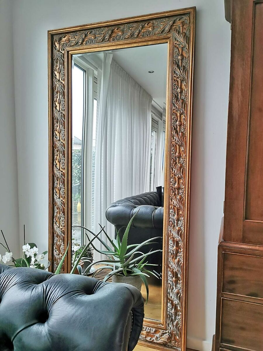 Baroque floor mirror