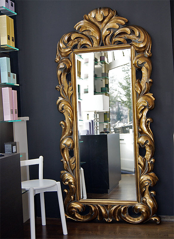 Ongepast werkelijk kapok Barok goud spiegel Antibes 95 x 195 cm, English Decorations Barok spiegels.