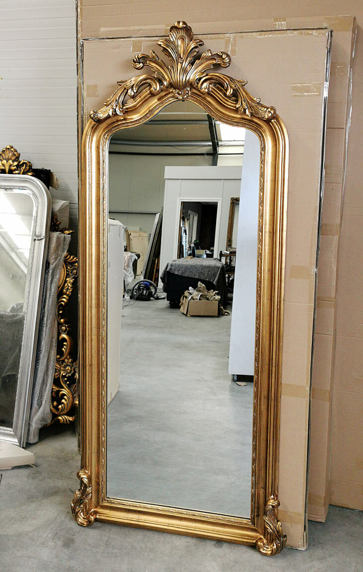 Verplicht Bewust schokkend Grote kuif spiegel Louis Philippe antiek goud, English Decorations