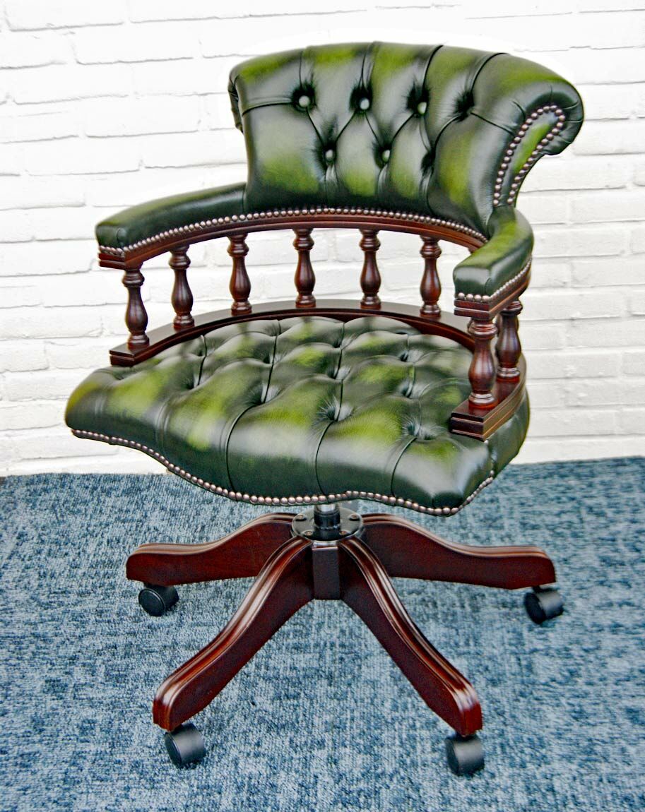 antique captains swivel chair