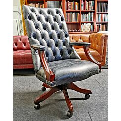 Library swivel chair vintage black