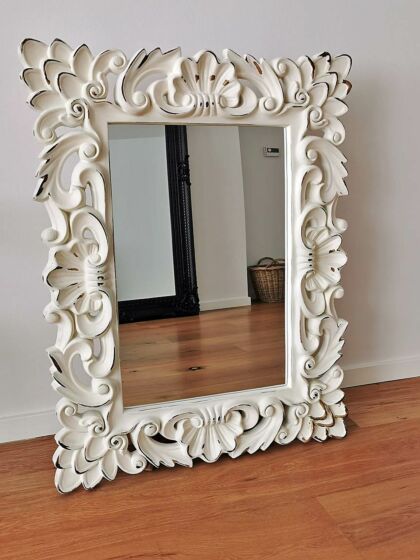 Miroir blanc cassé cloudy dreams 82 x 107 cm